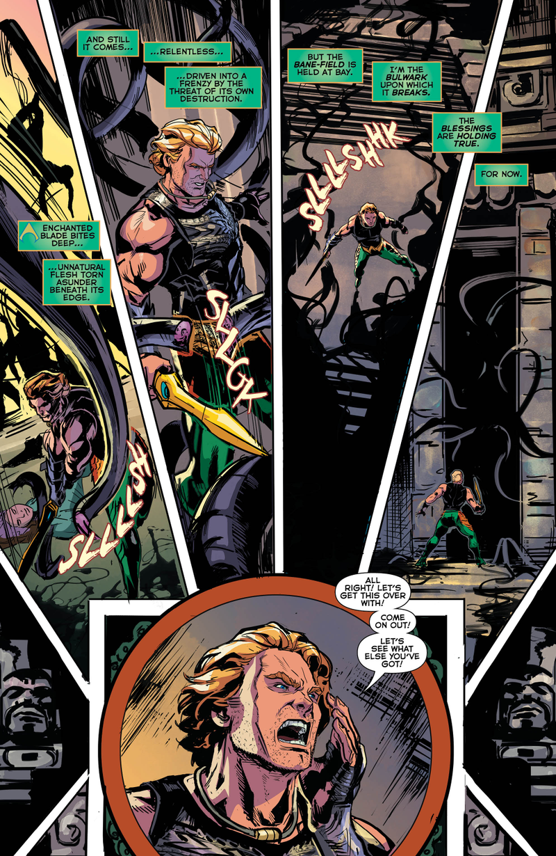 Illustration for article titled Exclusive DC preview: The King of Atlantis is on the run in Aquaman #41